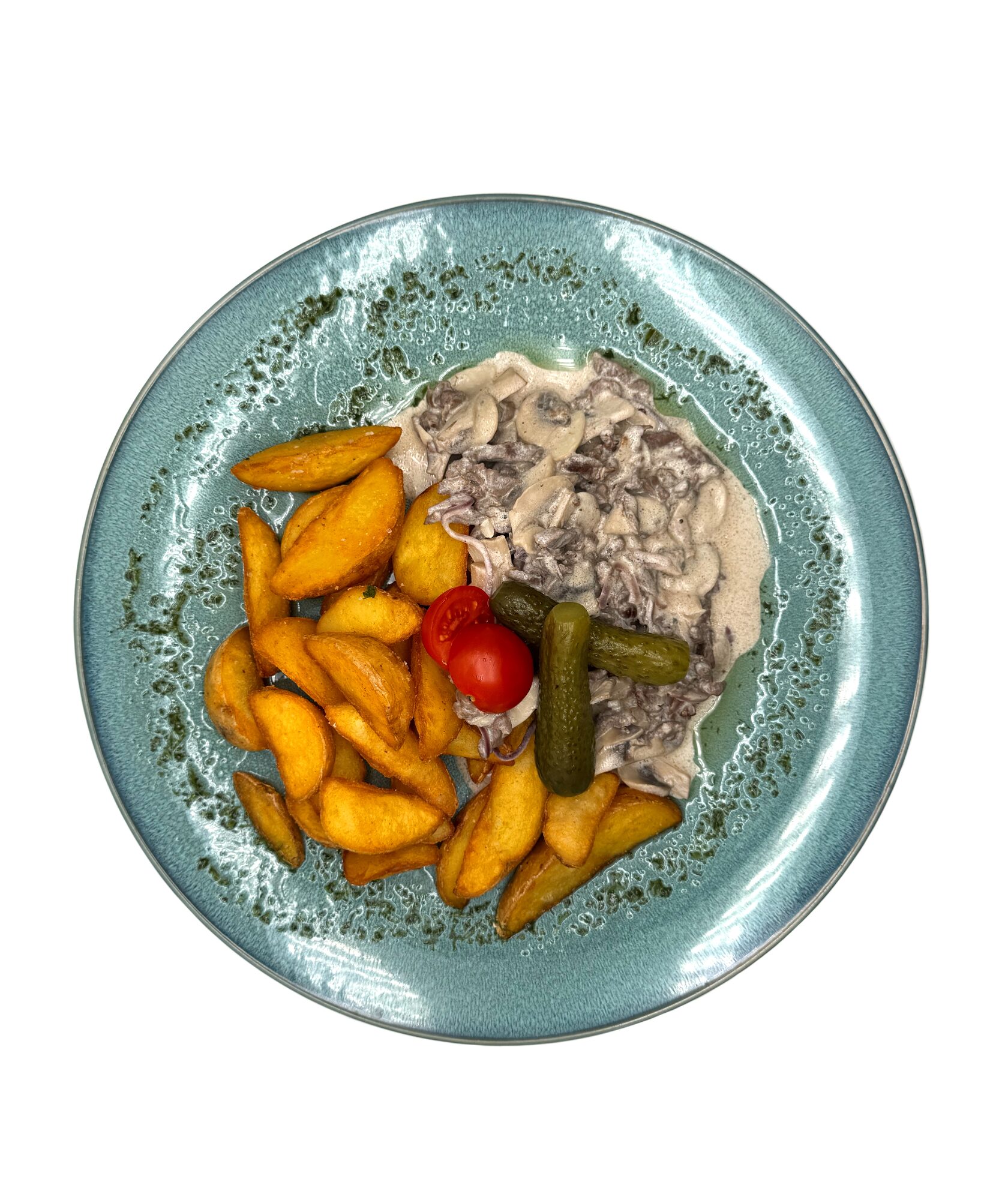 Бифстроганов с дольками