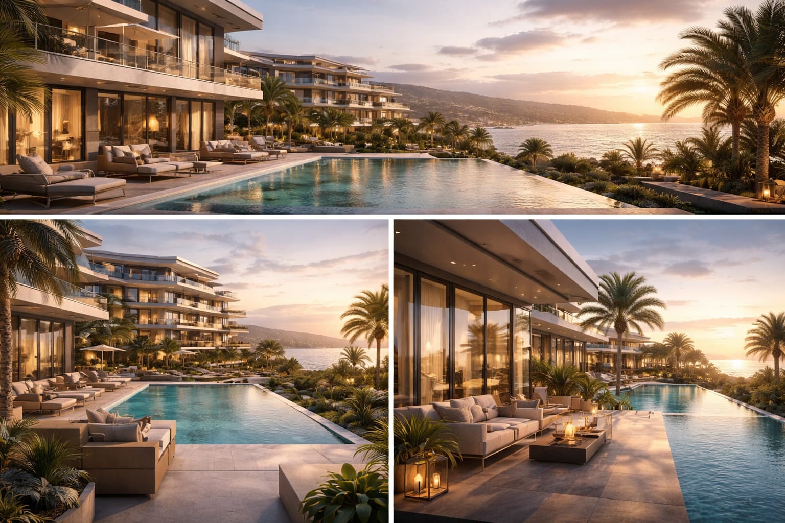 Современный жилой комплекс в Алании с бассейном и видом на море — инвестиционная недвижимость в Турции