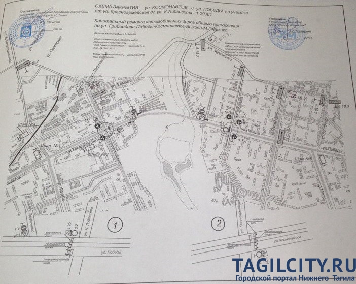 Старая карта нижнего тагила