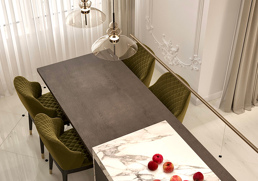 Дизайн большой квартиры 107 м² в современной классике | Vozhev_design