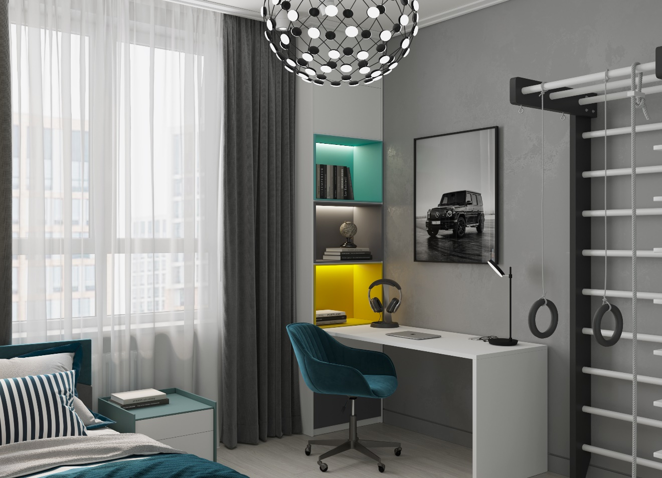 Дизайн комнаты для подростка: цена в СПб | заказать