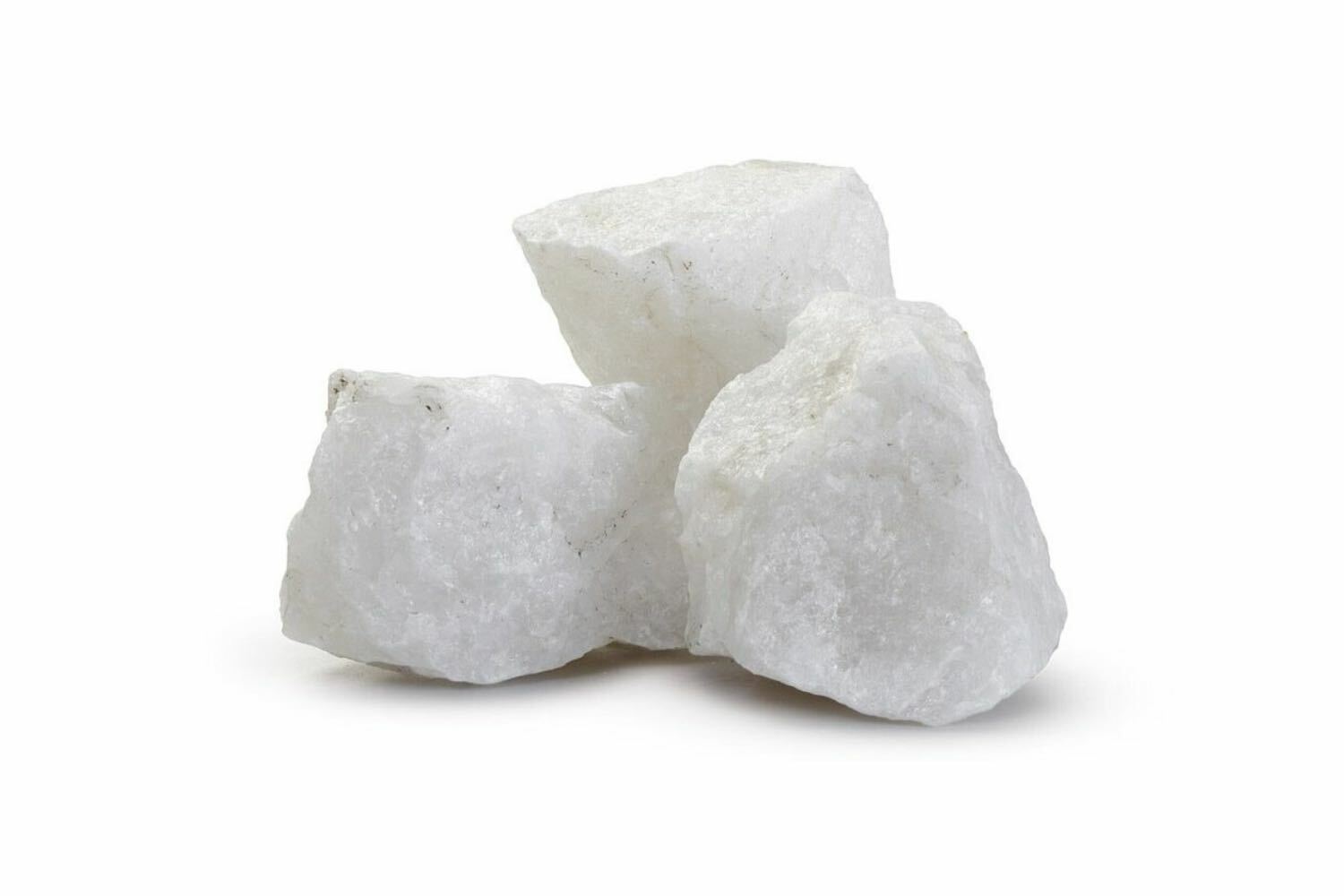 Камни для бани белый кварц