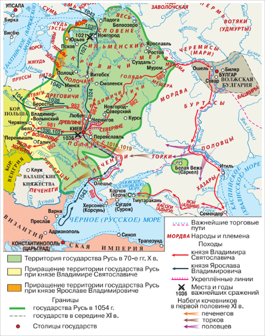 Русь в конце X – XI вв.
