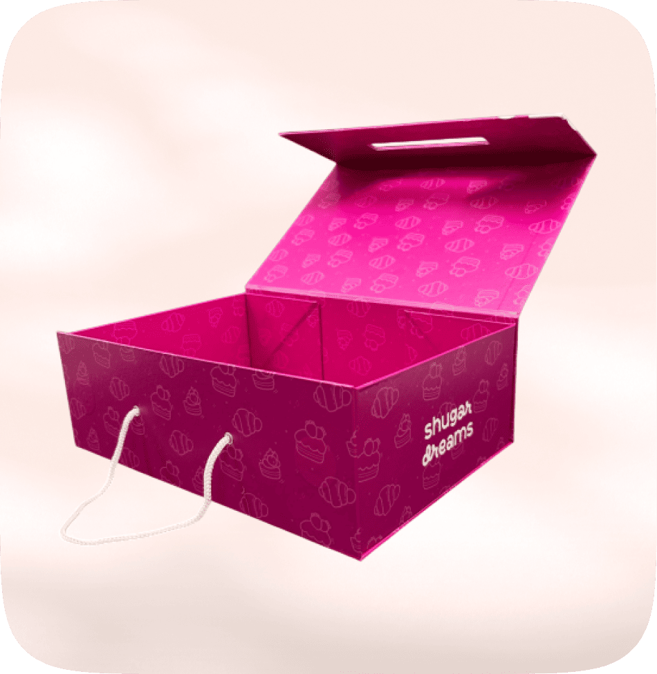 Коробка кашированная складная