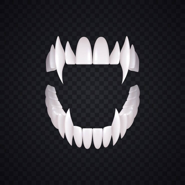 Накладные клыки вампира на зубы хеллоуин sauna-ernesto.ru купить в интернет-магазине Wildberries