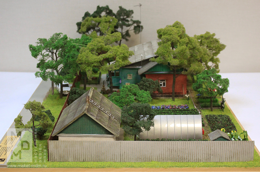 макет сельского дома