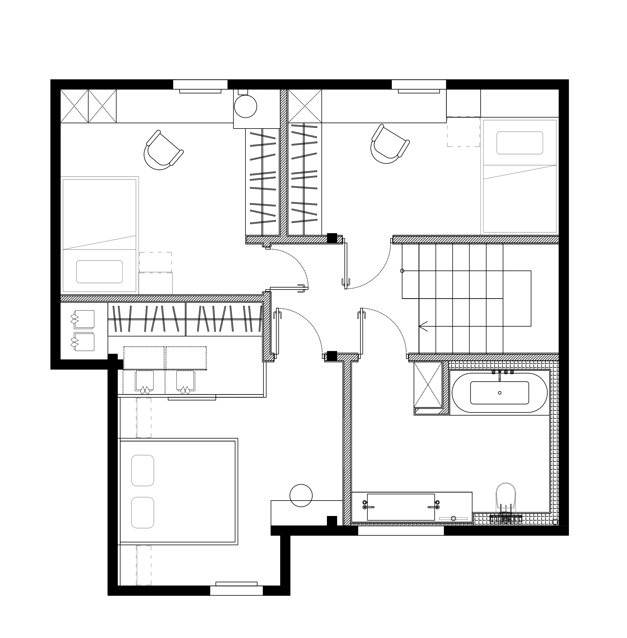 планировка второго этажа дома
