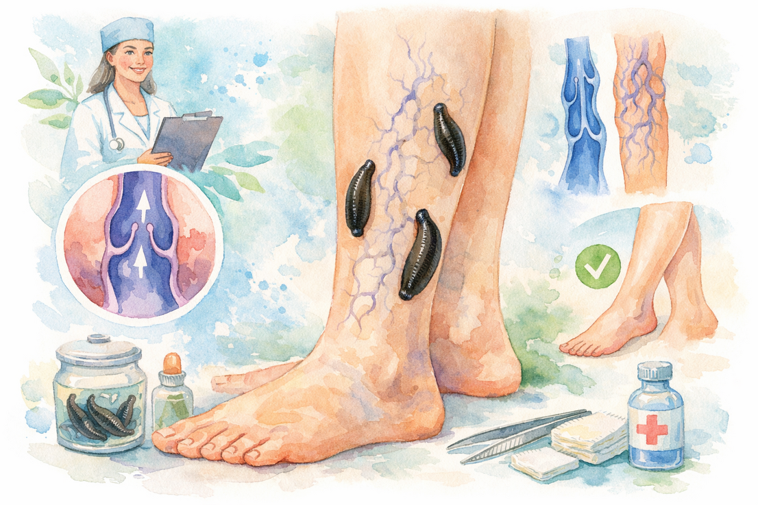 Пиявки при варикозе