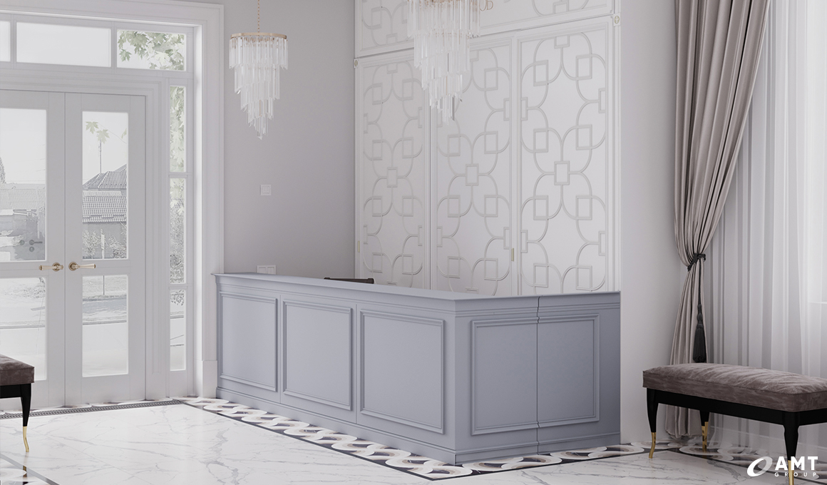 Холл малого зала дома торжеств Prince Palace