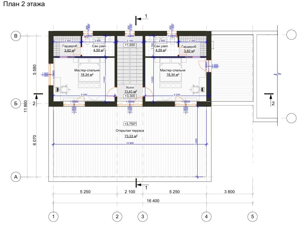 План второго этажа