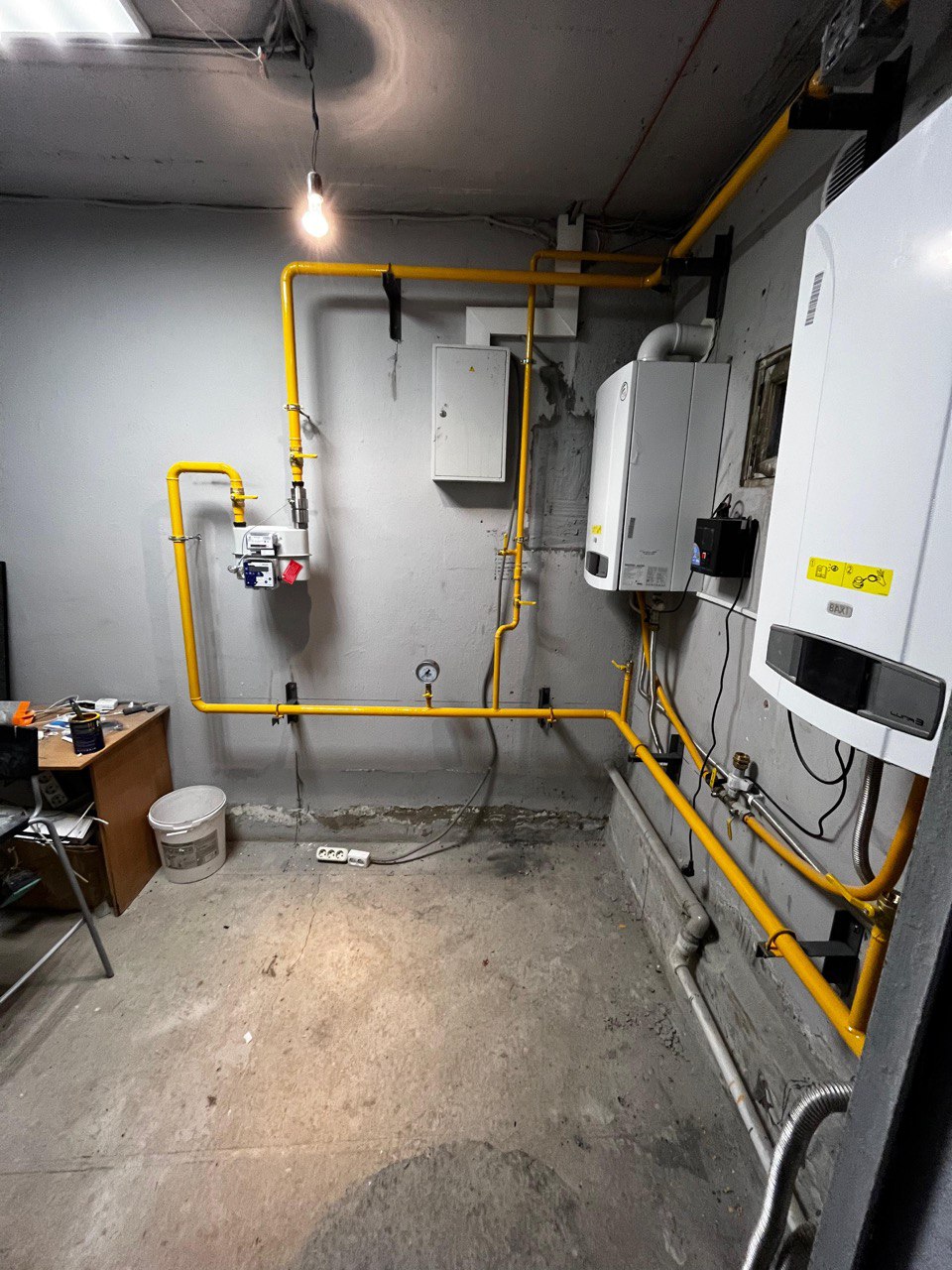 Разводка внутри