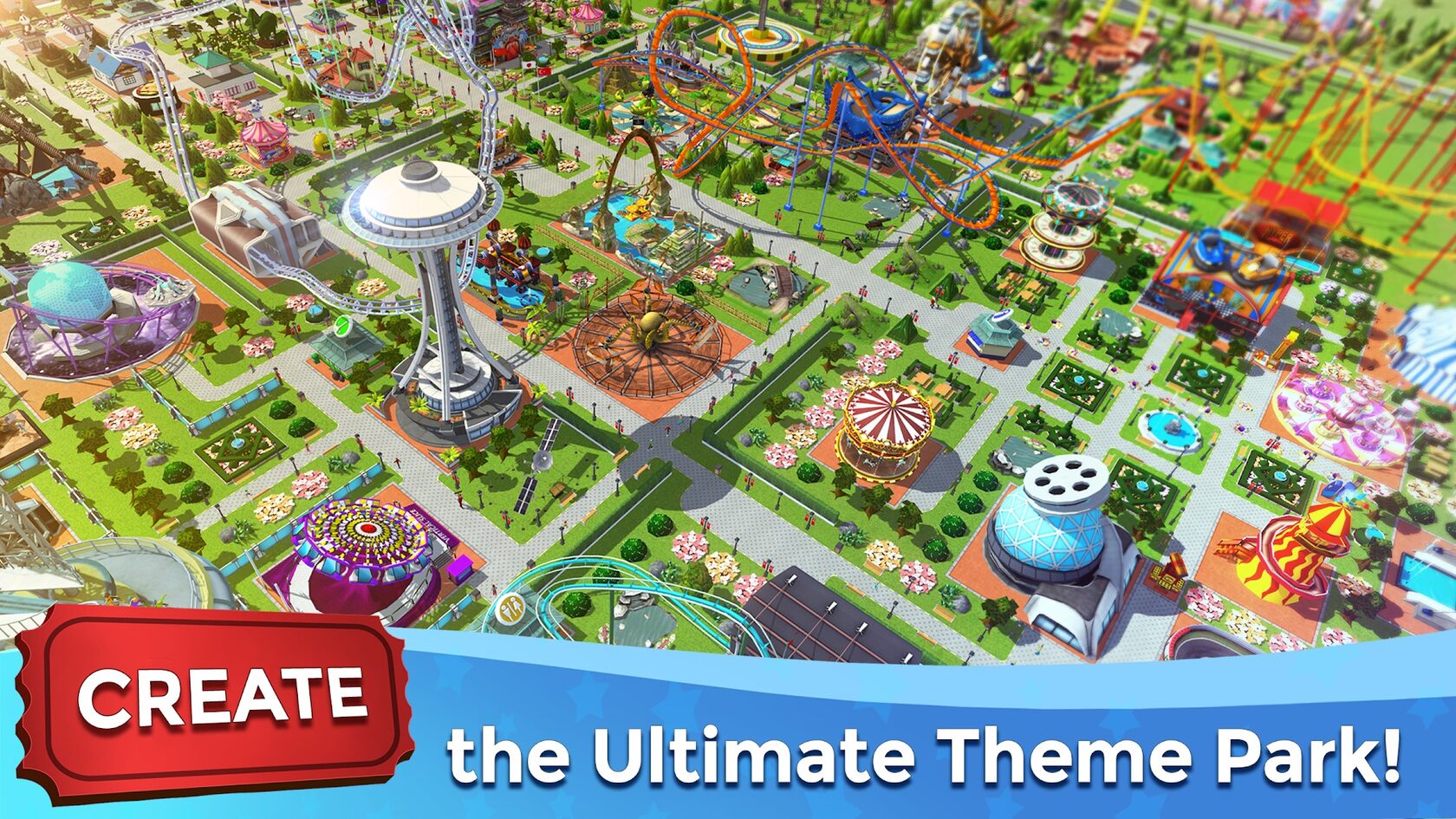 Game preview for RollerCoaster Tycoon Touch