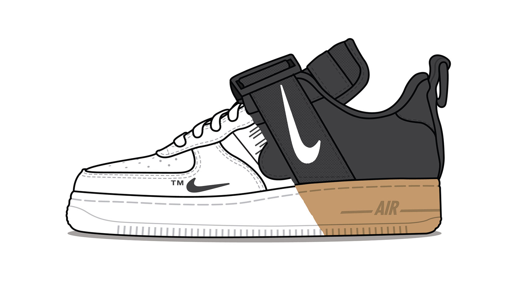 Nike рисунок air force