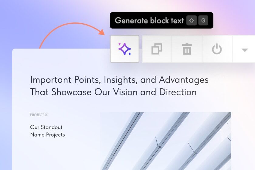 AI-Powered Content Generation in Pro Blocks