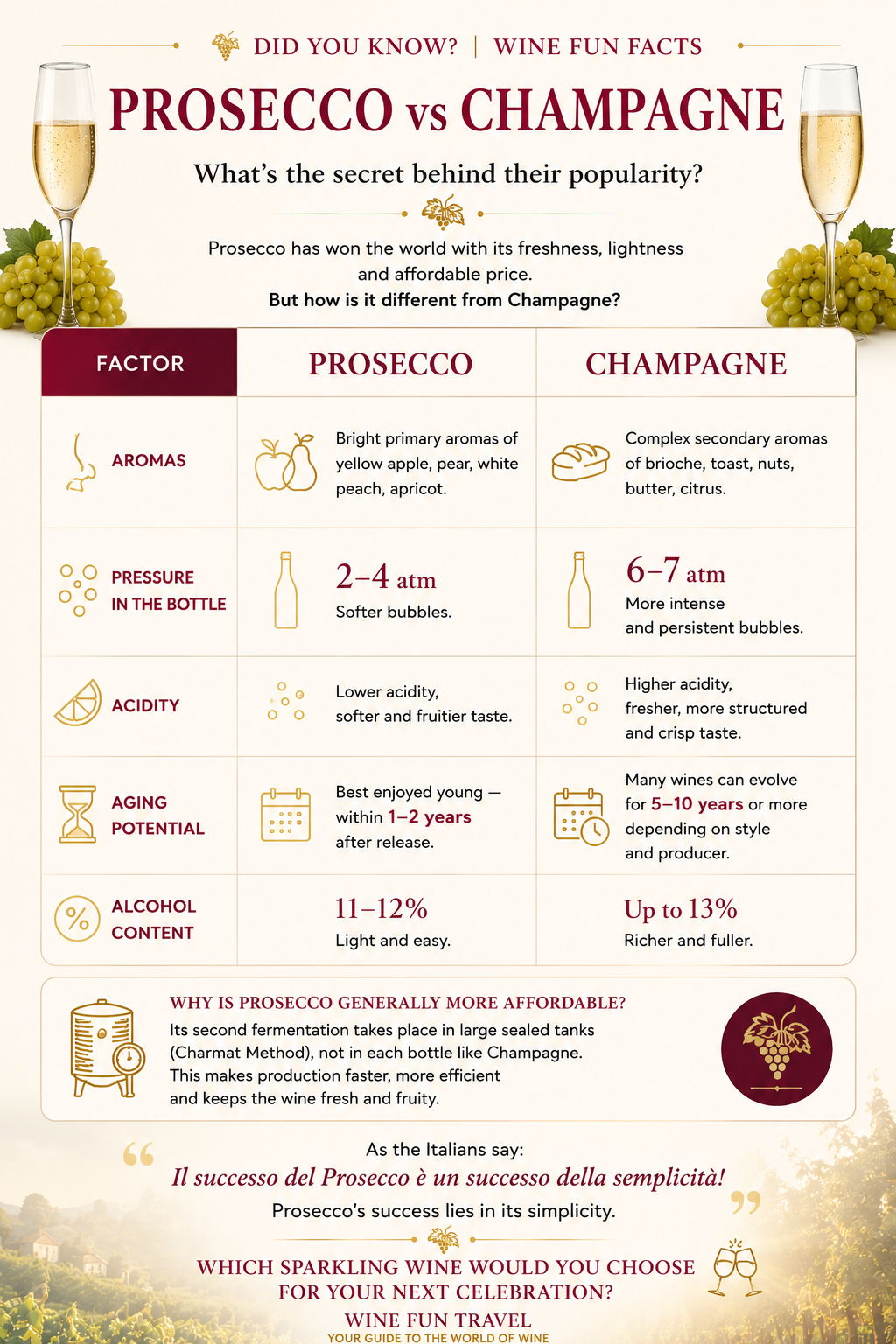 Prosecco в бокале