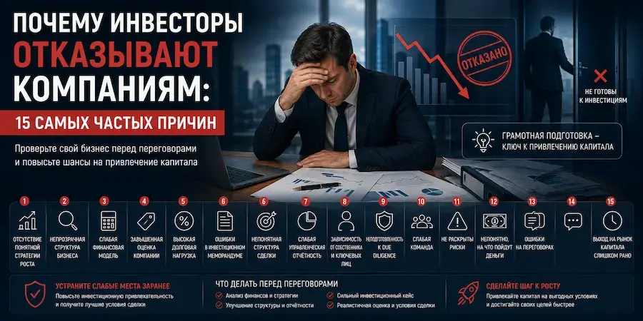 Почему инвесторы отказывают компаниям