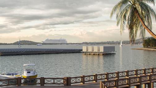 Floating Solar Power Plant 3D Visualisation | Novovision AB