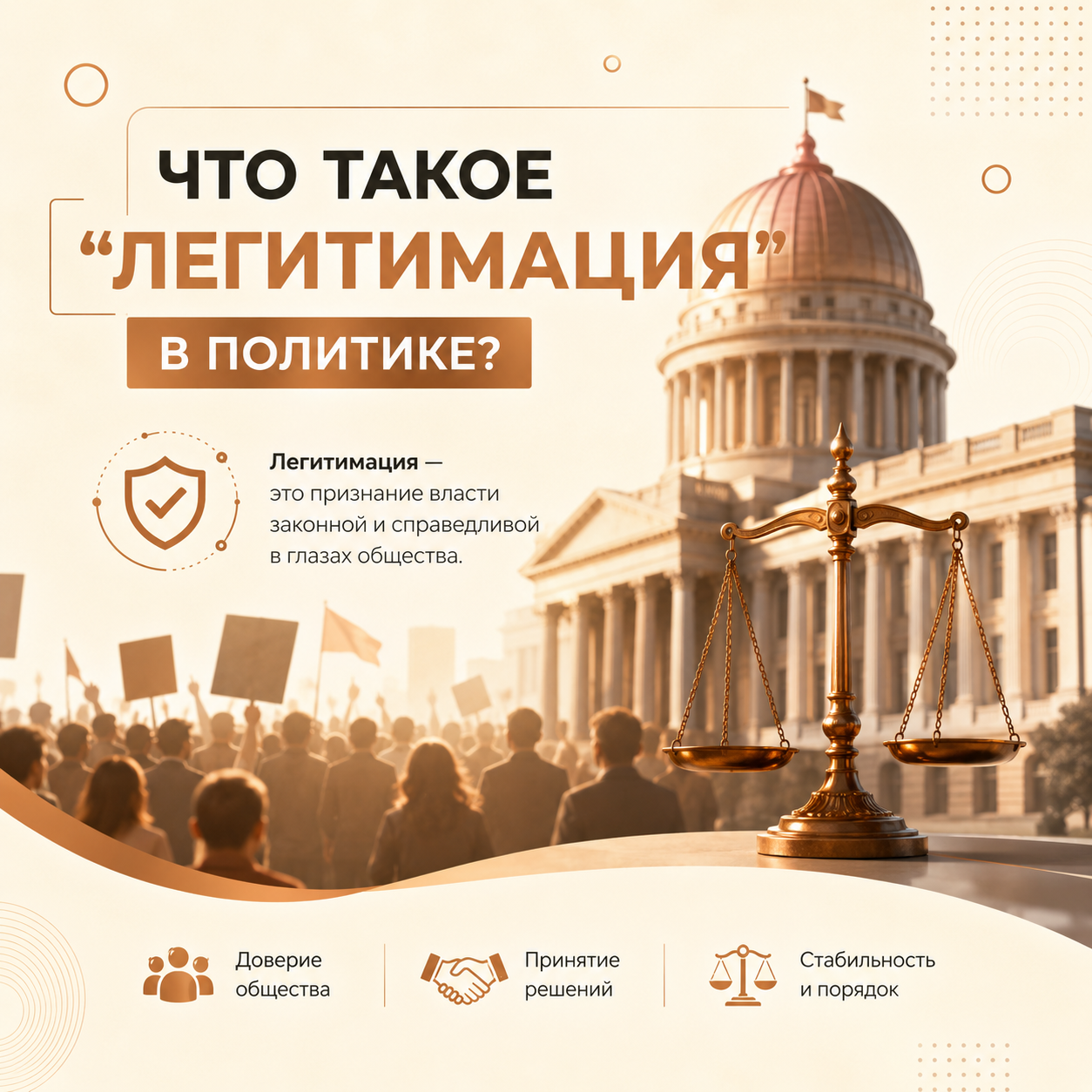 Что такое легитимация Значение процесса признания власти его цели и инструменты. Узнайте как легитимация превращает принуждение в добровольное подчинение.