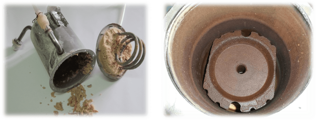 Чистка накипи в кулере для воды - до и после ремонта
