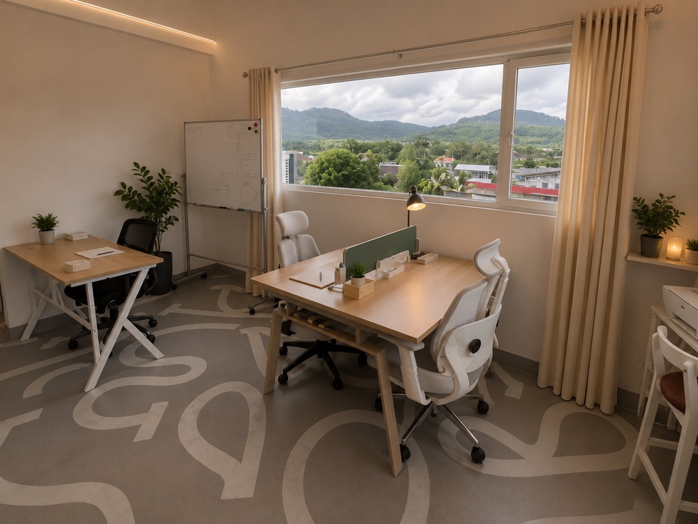 Shared office space for rent in Phuket