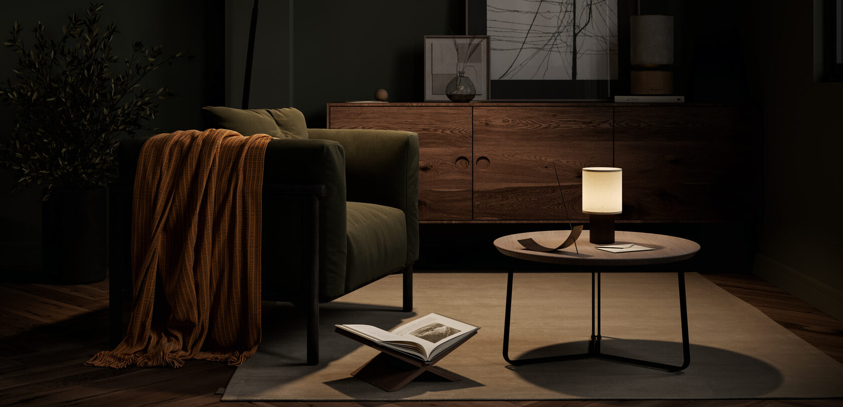 Soft area for reading and relaxing