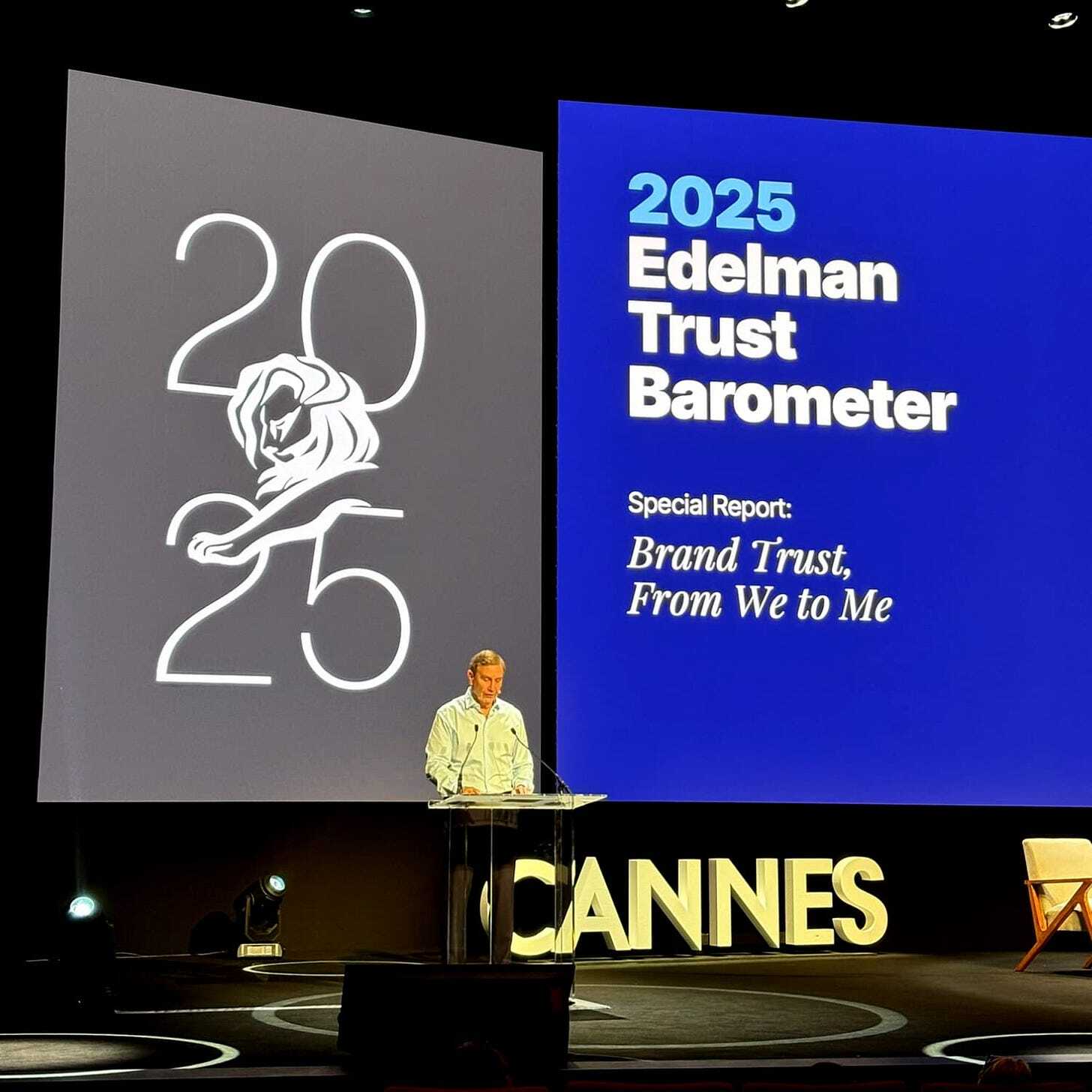 Special Report: Brand trust, from we to me. 2025 Edelman trust barometer @ Cannes Lions 2025