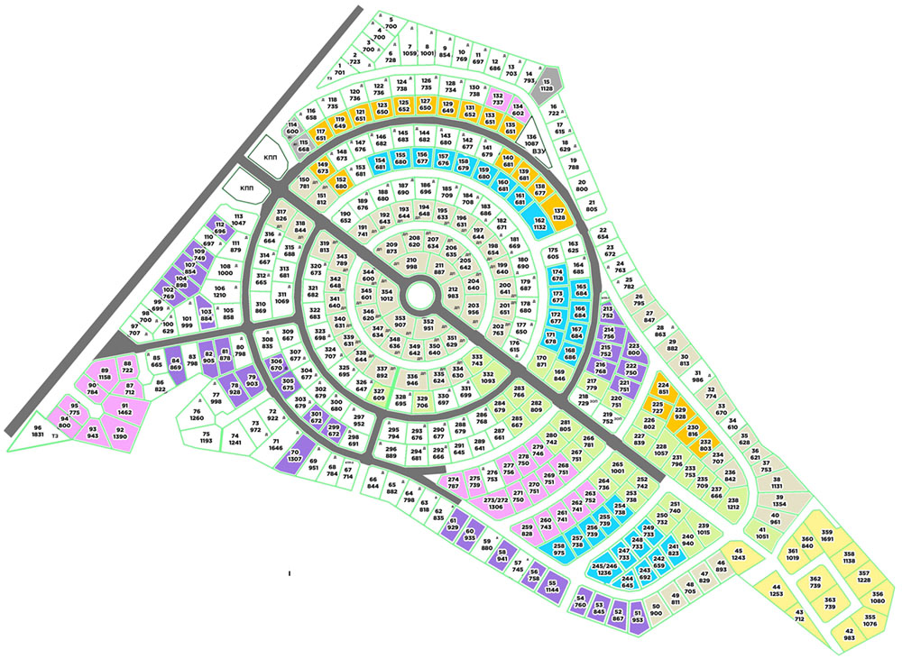 Дарьино Парк - схема продаж участков в посёлке на Истре и новой риге 