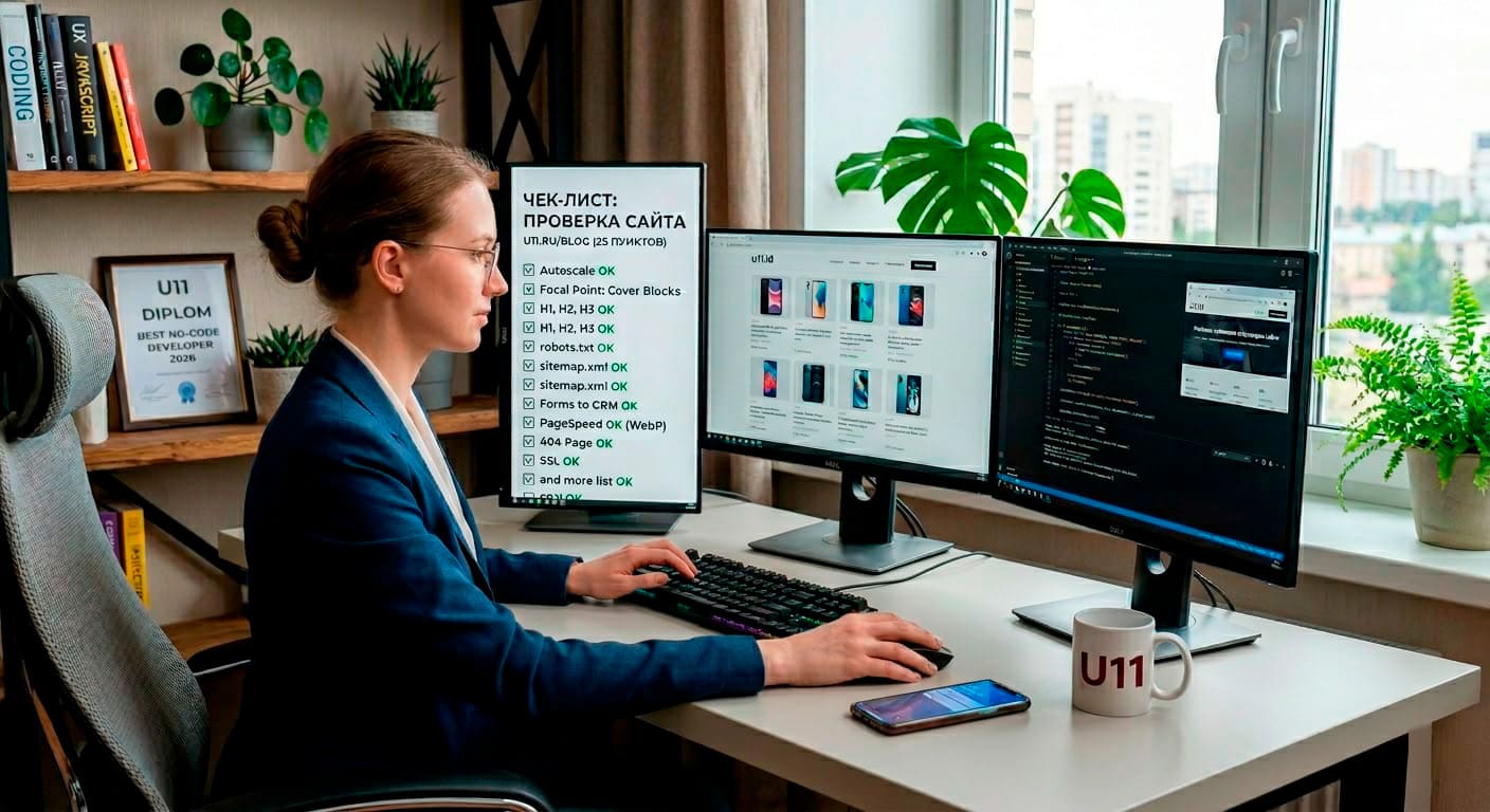 SEO чек-лист из 25 пунктов, по которому мы проверяем каждый проект перед передачей заказчику.