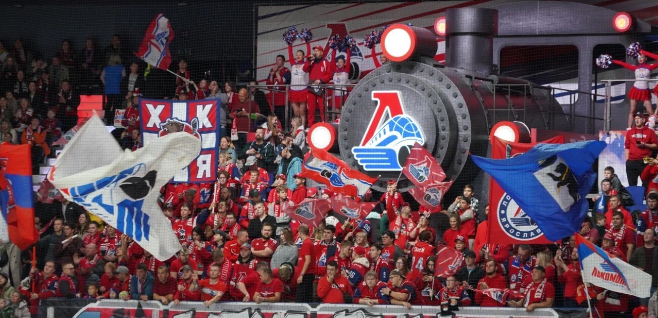 Hockey team celebration