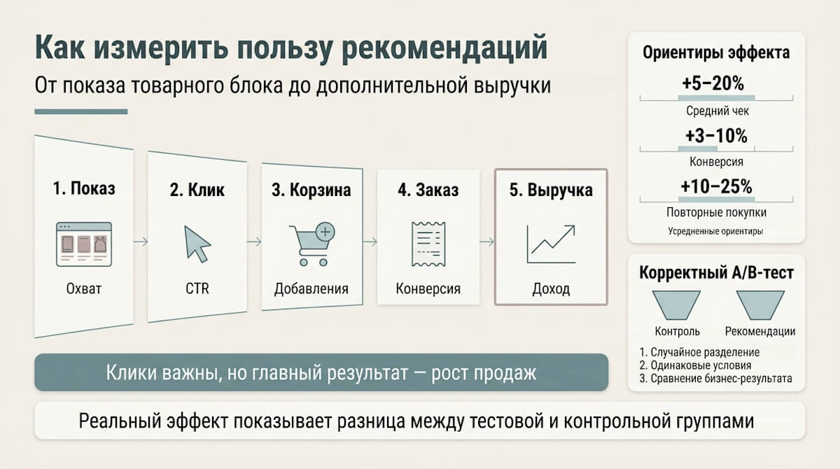 Как измерить пользу от рекомендаций