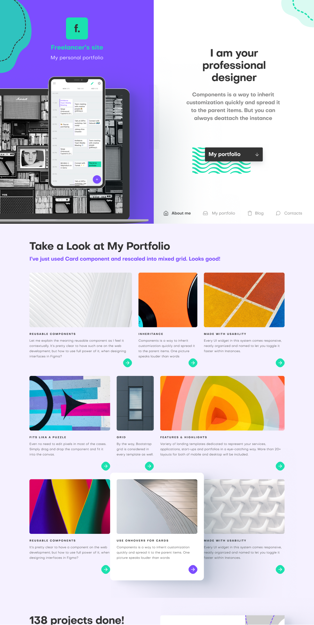 Figma templates for web design