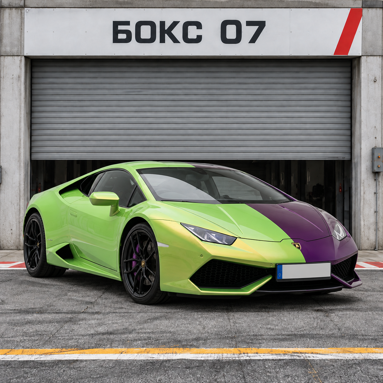 Lamborghini Huracan у пит-бокса
