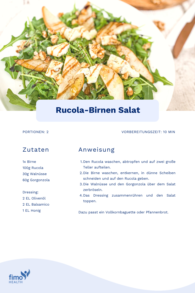 Rucola-Birnen Salat Rezept