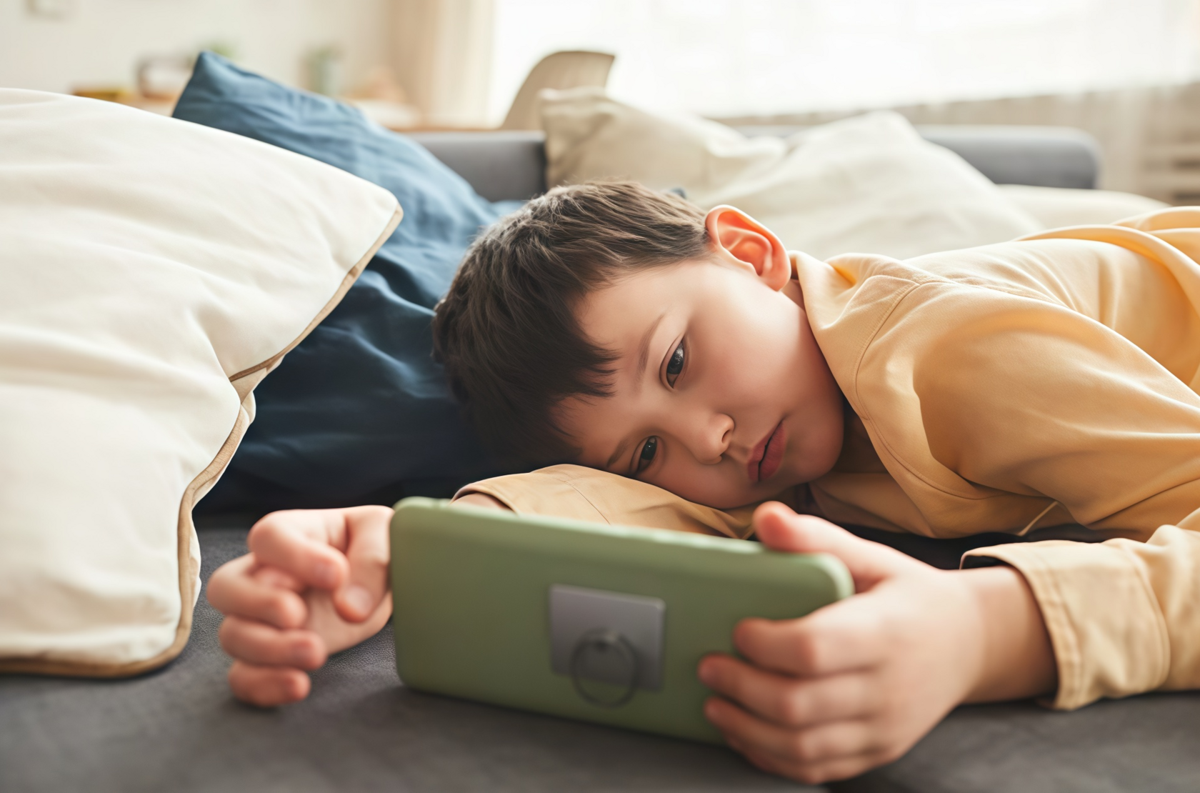 Ребенок с телефоном