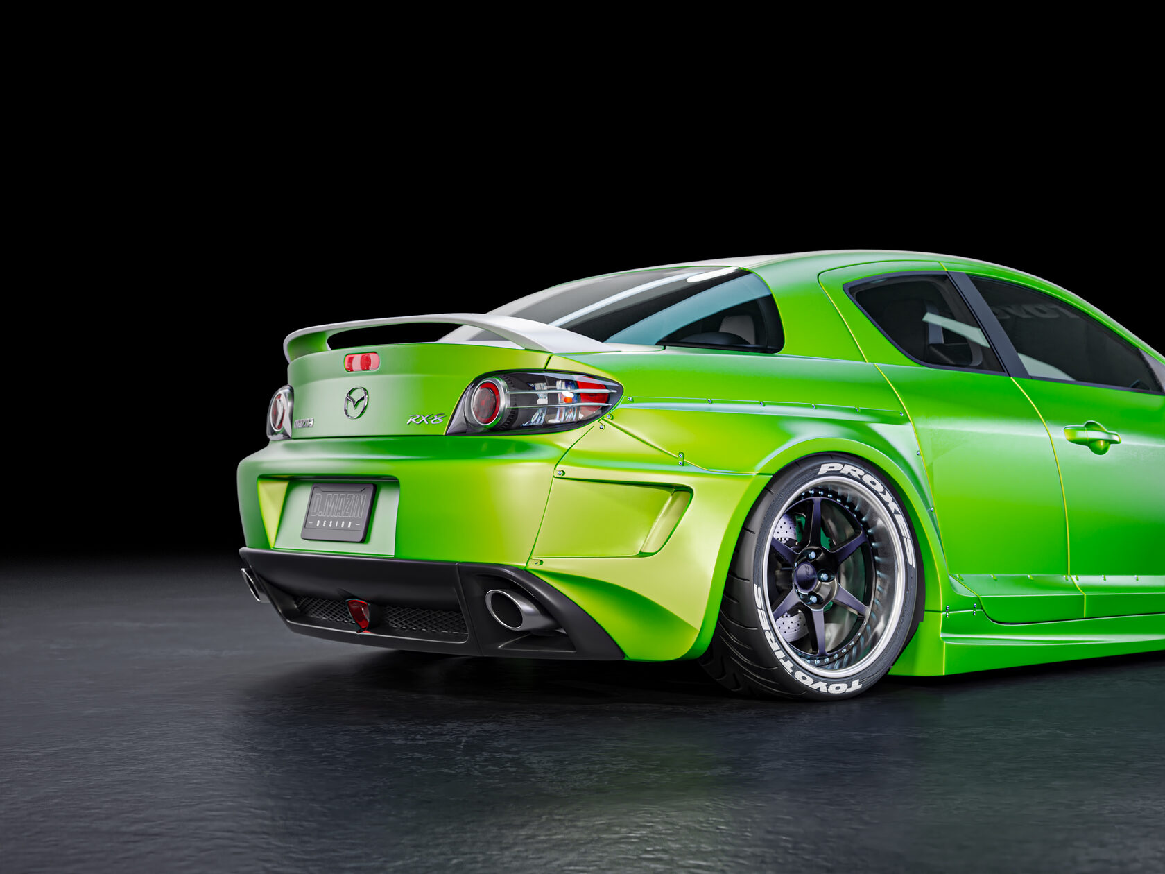 FENDERIST SPEC S 50mm fender flares kit / WIDE BODY KIT Mazda RX8 2003