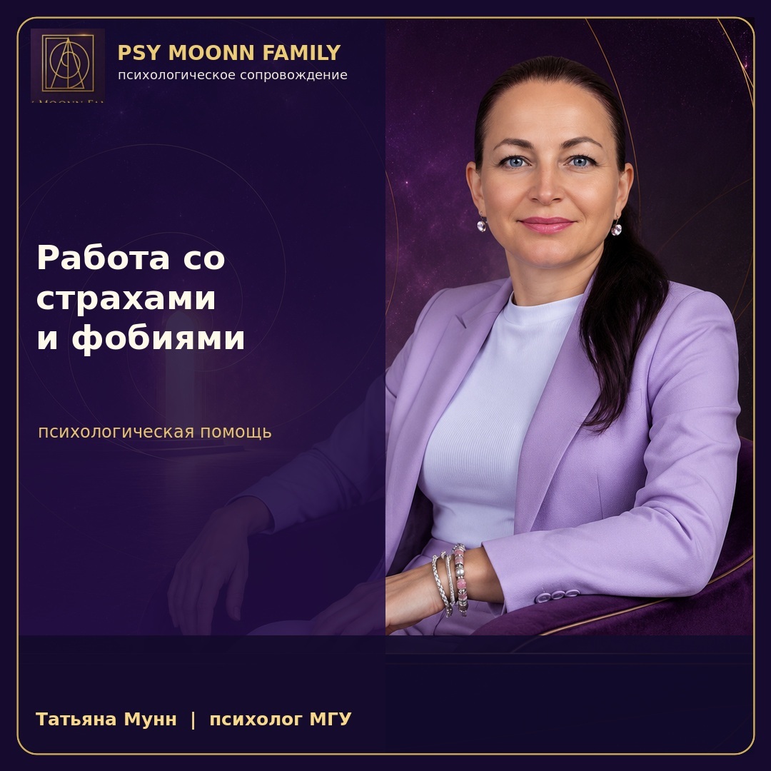 Психологическая работа со страхами и фобиями — PSY MOONN FAMILY, Москва