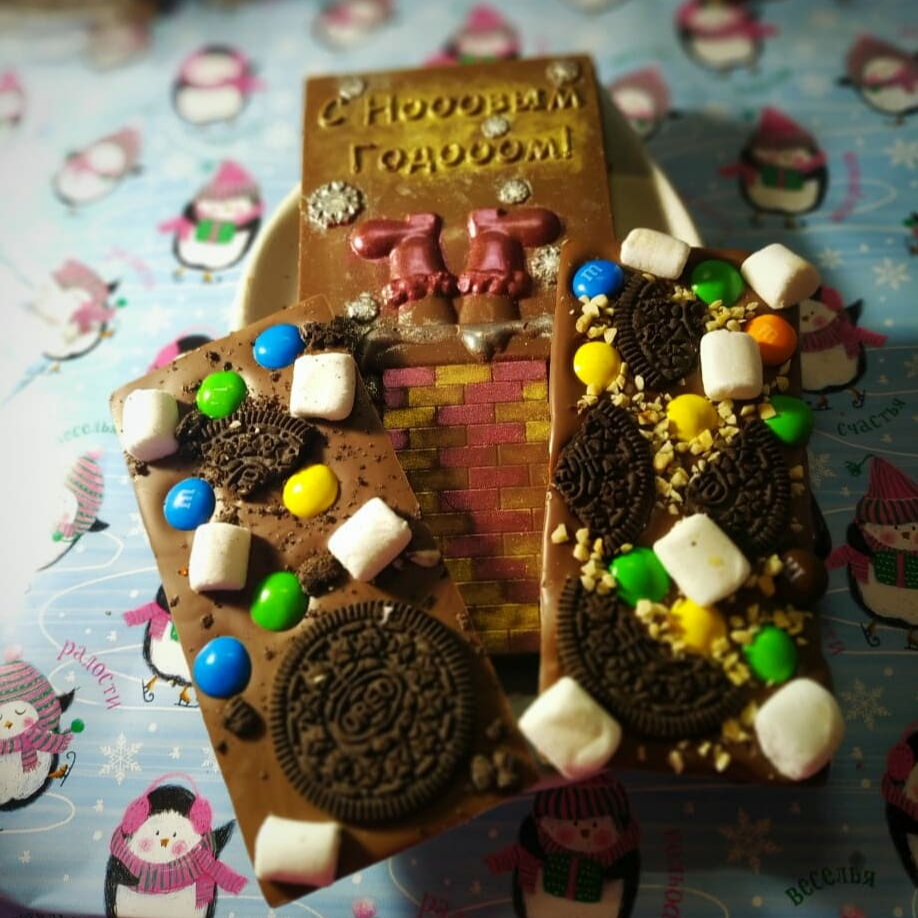 Шоколадные плитки ручной работы