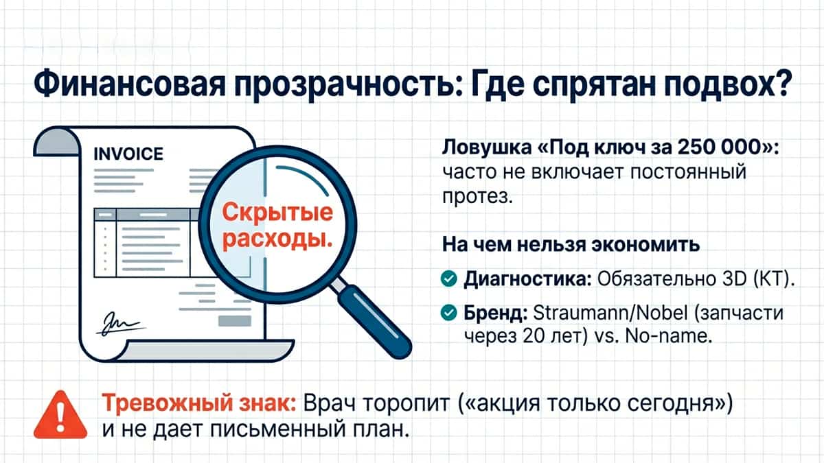 Имплантация под ключ за 250 000» в чем подвох?