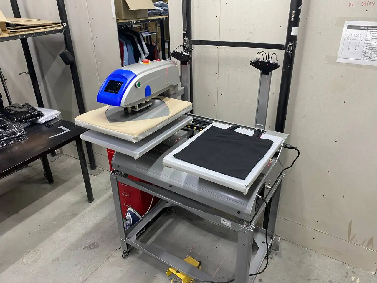 Перенос принтов на ткань с помощью термопресса