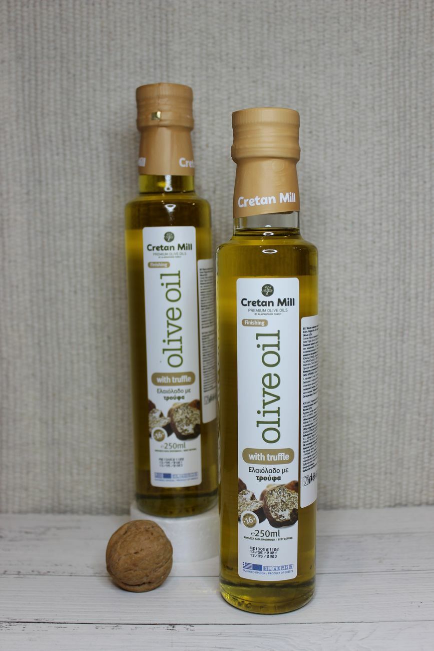 Оливковое масло CRETAN MILL нерафинированное Extra Virgin с трюфелем