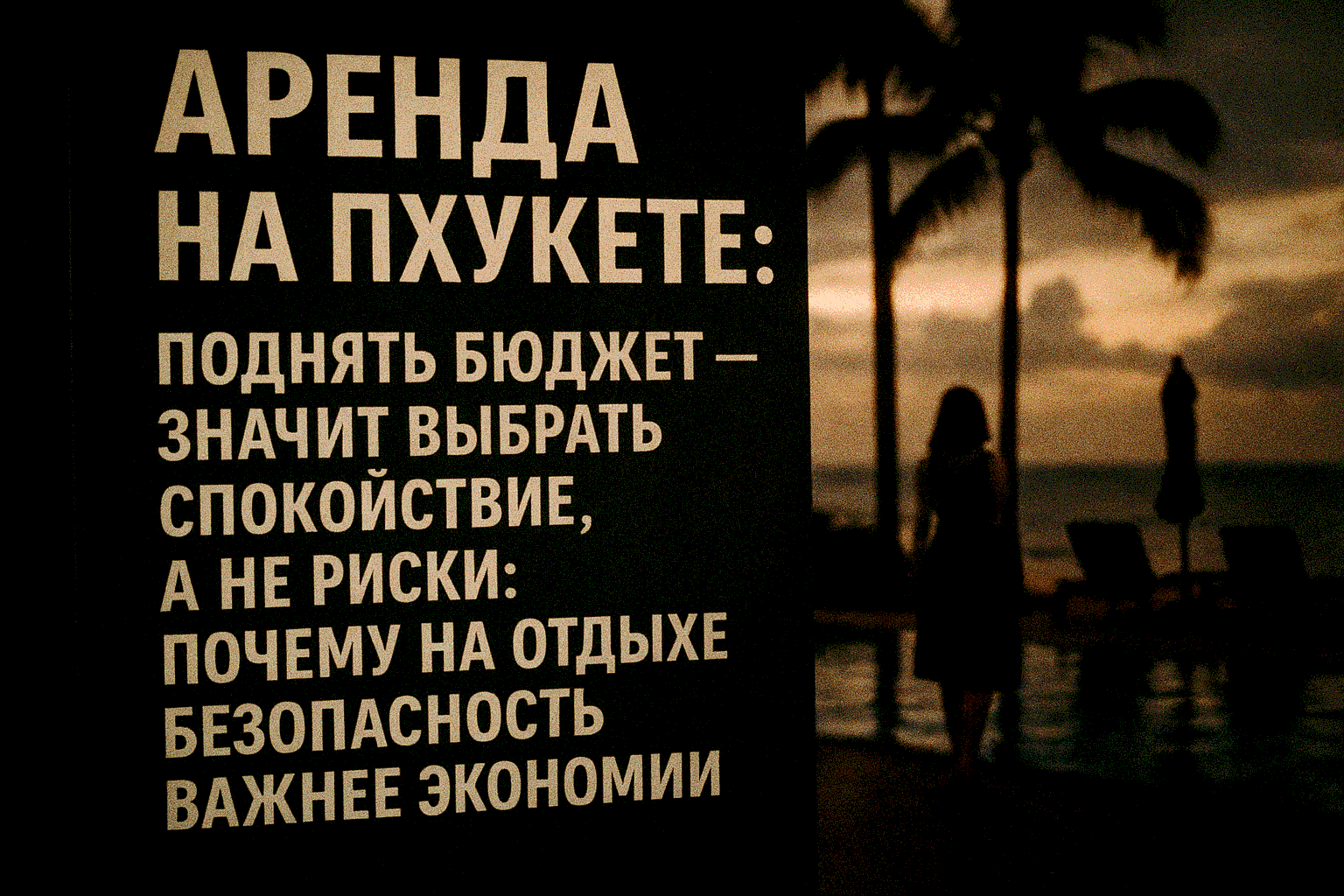 Выбор, который определяет весь отпуск  Каждый сезон десятки туристов совершают одну и ту же ошибку:  “Главное — подешевле, остальное не важно.” Но потом выясняется, что важнее всего — чтобы всё было спокойно, предсказуемо и без нервов.  Что вы покупаете, 