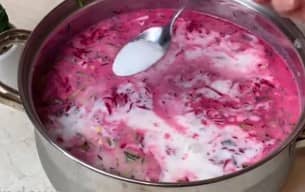 Приготовление холодного свекольника на кефире: шаг 16