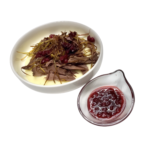Томлёная лосятина с картофельным пюре