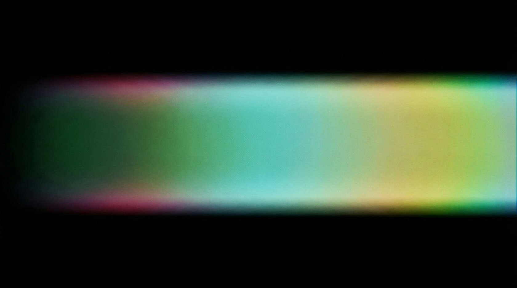 прямоугольная зелёная градиентная форма с неоновым контуром на чёрном фоне