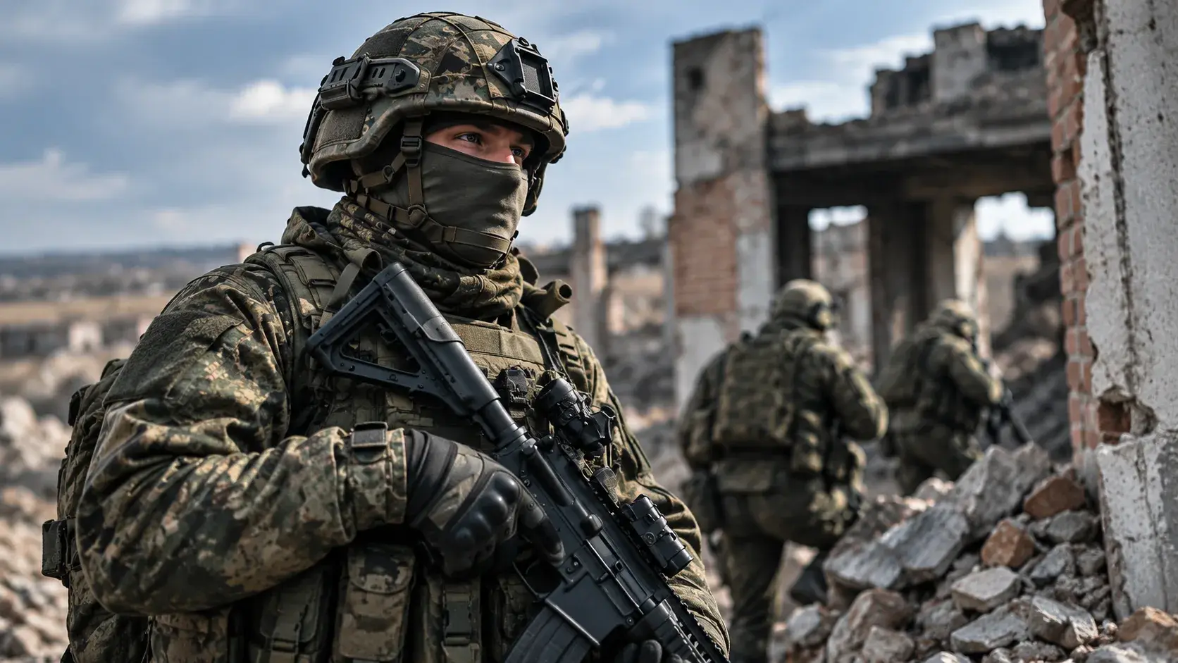 Военнослужащий штурмового направления — полевой сюжет