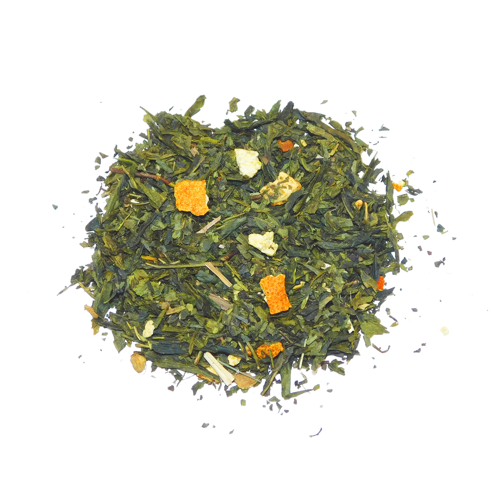Зеленый ароматизированный чай с Имбирем