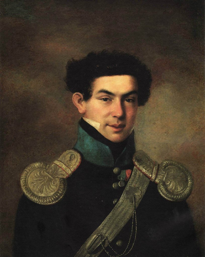 Дмитрий Левицкий. Портрет Николая Андриановича Грибовского, 1818. Холст, масло 72,5 × 57,5 см. Музей В.А. Тропинина, Москва