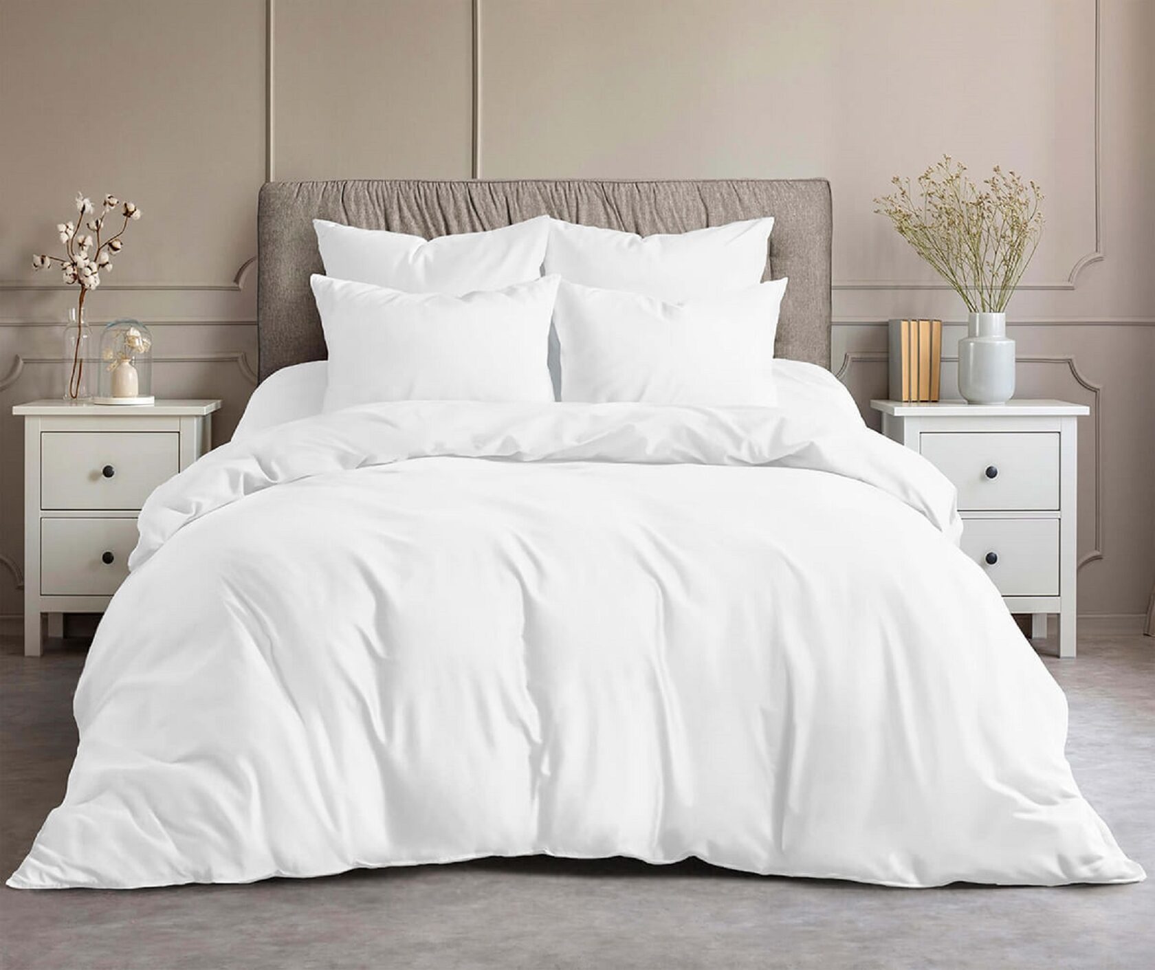 Постельное белье Сатин Белый 100% хб, 135 гр/м2