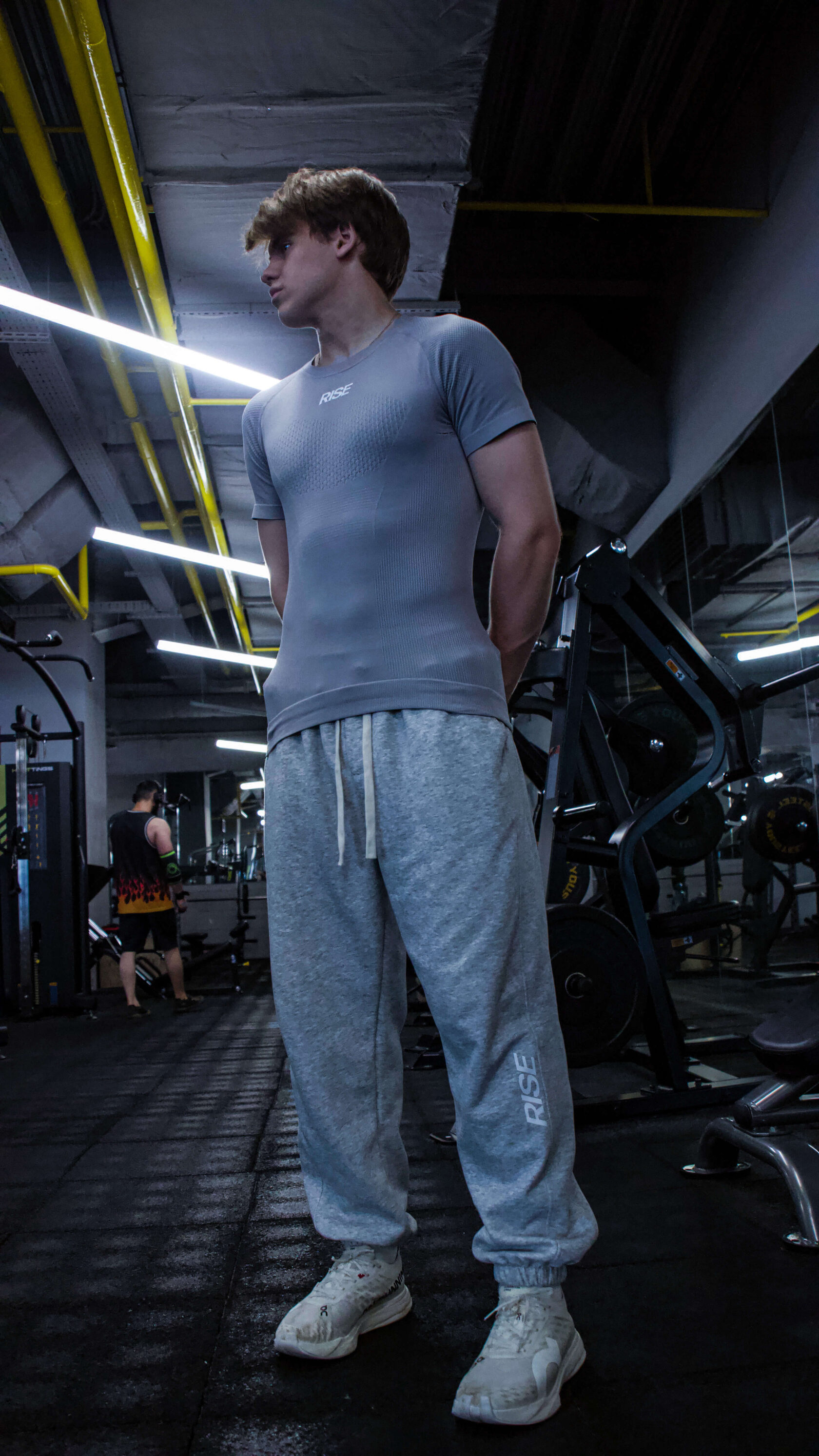 Штаны спортивные мужские Rise серого цвета