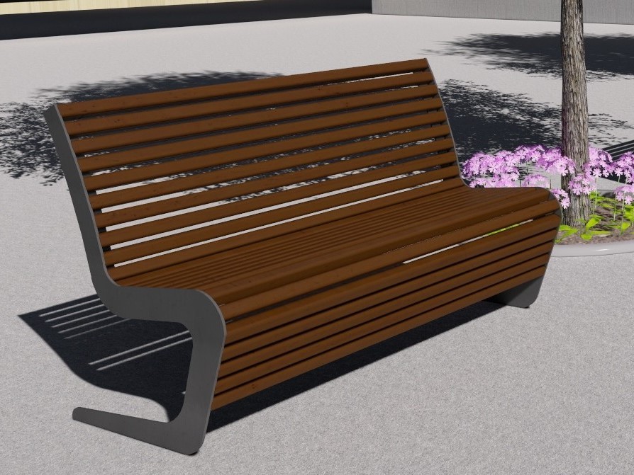  современные уличные скамейки | Стиль лофт для парков и .